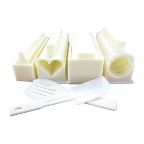 DIY Sushi Maker Rice Mold Kitchen Sushi Making Tool Set For Sushi Roll Kitchen Accessaries Cooking Tool