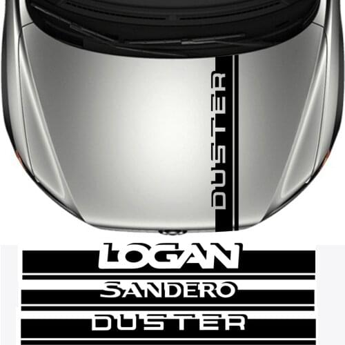 Car Hood Sticker For Dacia Duster 1.0 Tce Turbo GPL Logan 1.4 1.6 Mpi Dci Mcv Sandero R4 Car Accessories Vinyl Film Bonnet Decal