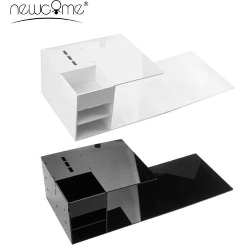 Newcom Eyelash Extension Pillow PU & Flannel Memory Eyelash Salon Pillow Soft Material White and Black Shelf Makeup Tools