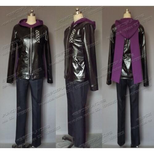 2016New Tokyo Ghouls II Kirishima Ayato Cosplay Costume Leather SuitHooded Coat - Custom made in Any size
