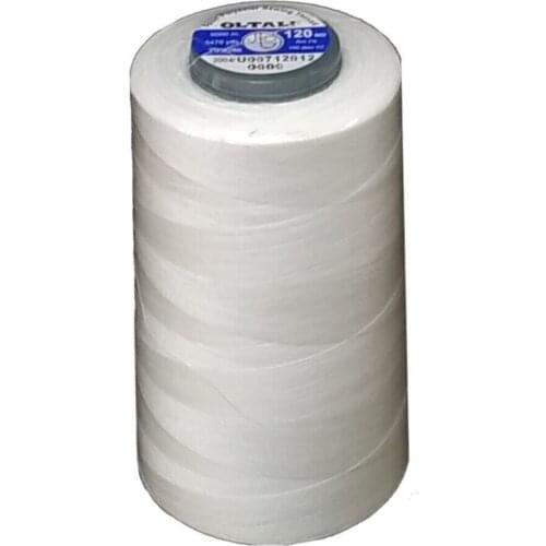 OLTALI %100 Polyester Thread Sewing Set 5000 m White 120 Size Sewing Supplies High Fiber Quality and Endurance