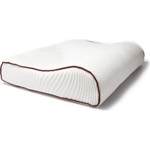 Rahatsan Stripe Coffee Neck Padded Orthopedic Visco Pillow