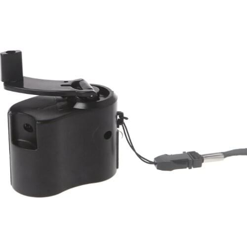 Manual Charger Emergency Outdoor Portable Hand Power USB Dynamo Crank For Phone G6DC