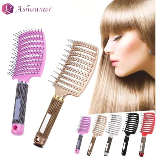 Detangle Hairbrush Women Wet Comb Hair Brush Professional Hair Brush Massage Comb Brush for Hair Hairdresser Hairdressing Tools