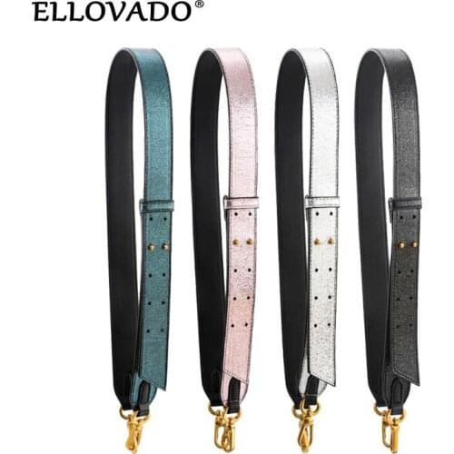 Fashion Handbag Strap Replacement Glitter PU Bag Straps Adjustable Crossbody Shoulder Strap Women Bag Accessories