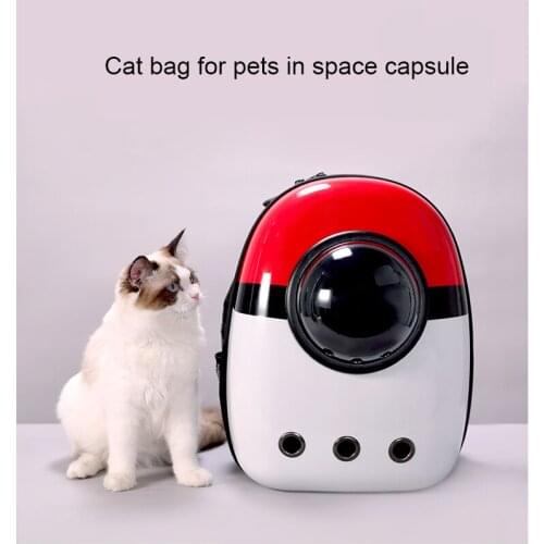 Pet Dog Cat backpack Travel cat carrier Double Shoulder Bag Space Capsule Cat Backpack for Bag Small Pet Handbag Cat carrying