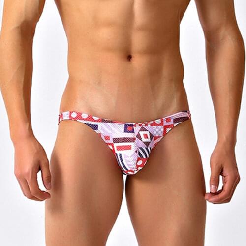 Mesh Mens Swim Briefs Bikini Swimwear Low Waist Swimming Trunks For Man Sexy Gay Swimsuit Beach Bathing Suit Shorts Desmiit 2021