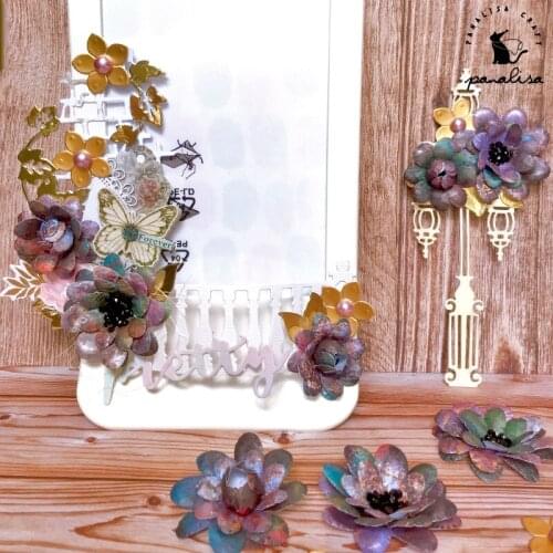 Panalisacraft Big 3D Flower Petal Metal Cutting Dies flower cut die scrapbooking Album Paper Card Craft Embossing