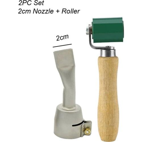 PVC Floor Repair Welding Gun 2cm Nozzle Welding Tip Flat Nozzle Plastic Welder Tips Roller For Hot Air Torch Plastic