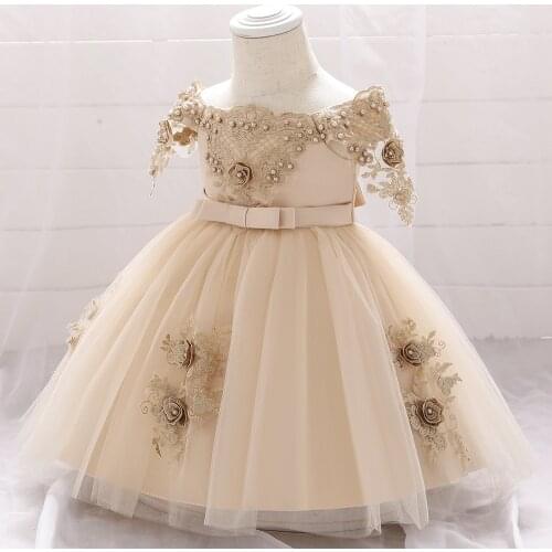 Newborn Baby Girl Party Dress For Baby 1st Birthday tutu Dresses Christening Gown Baby Girl Dress Vestido Infantil Baby Clothing
