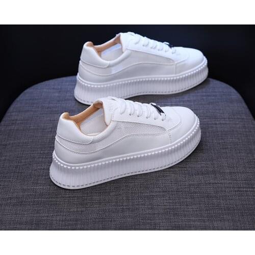 Breathable White Shoes Women 2021 Summer New Students Net Upper Board Shoes for Women Tenis Feminino Sneakers Sapatos De Mujer
