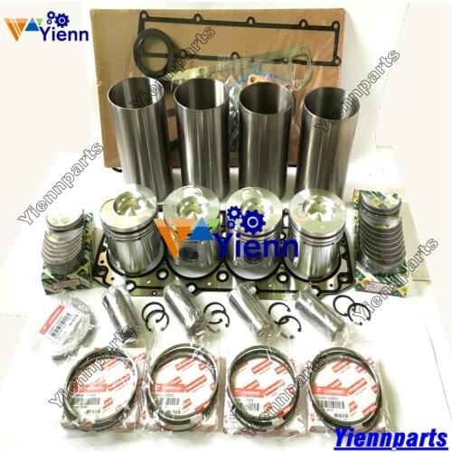 4TNV106 Overhaul Rebuild Kit Piston Ring Liner Gasket Bearing For Yanmar Takeuchi TL150 Track Loader 4TNV106T-XTBL Engine