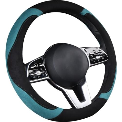 9 Colors Car Steering Wheel Covers 4 Seasons Warm Soft For 37-38CM Skin-friend Braid on Steering-Wheel Wrap Protector Anti-slip