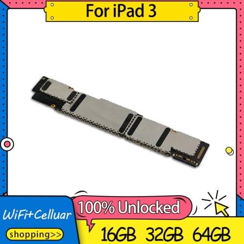 A1416/A1430 WiFi+Celluar Version For iPad 3 Motherboard,100% Unlocked Logic Board For iPad 3 Motherboard With IOS System