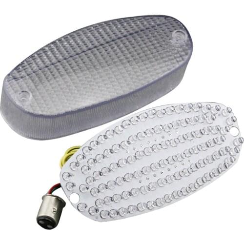 Clear Motorcycle integrated LED Taillight Rear Brake Turn Signals Lights For Yamaha YZF600R & Vstar 650 1100 & Custom 1999-2007