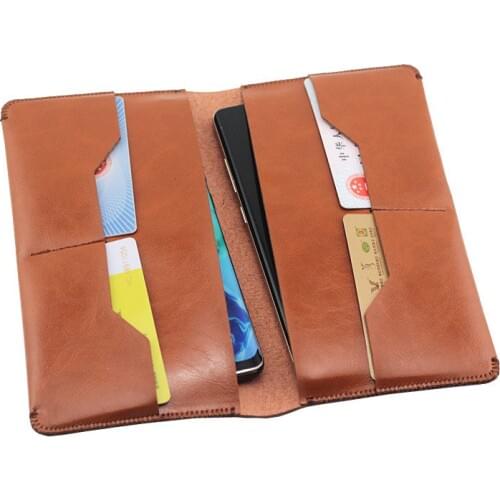 Double phone Pouch 4 cards 2 Phone Wallet storage case For Iphone 11 PRO MAX case 10X18.5CM pouch
