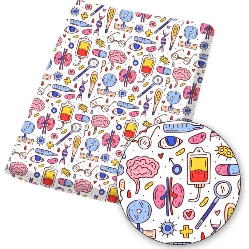 IBOWS Polyester Cotton Cloth Fabric Love Streamer pattern Printed Sheets Handmade Clothes DIY Home Textil Supplies 45*150cm 1pc