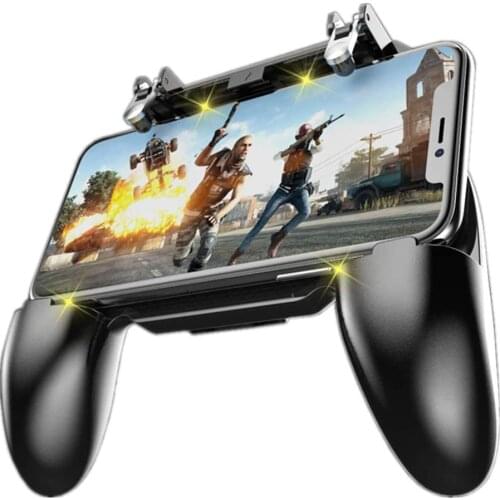 W10 Pubg Mobile Game Controller Gamepad for Huawei Xiaomi Samsung iPhone 8 Xr Xs 7 Gaming Fan L1r1 Trigger Fire Button Joystick