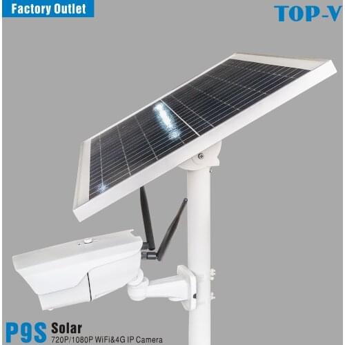 1080P HD Solar powered 4G Wi-Fi Solar Camera with built-in large capacity lithium battery and 25W solar panel, P9s-25W