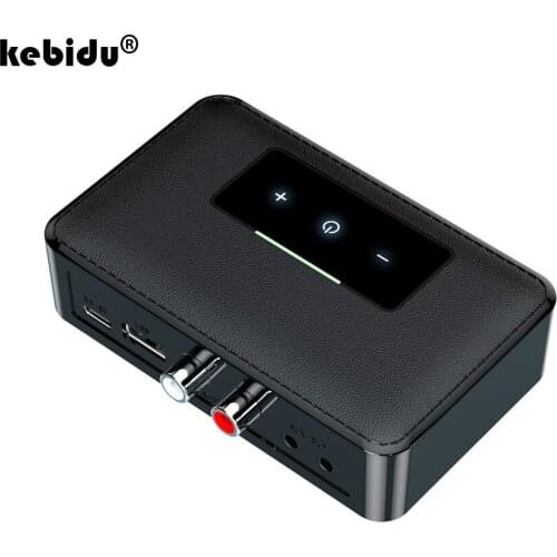 Kebidu NFC Bluetooth 5.0 Transmitter Receiver Audio Adapter Stereo USB 2RCA AUX 3.5MM Jack For TV PC Car Kit Wireless Adapter