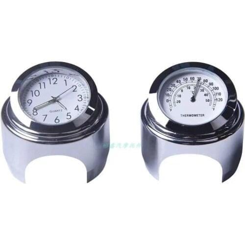 7/8-Inch Handlebar Watch Set Motorcycle Handlebar Quartz Watch For Yamaha R1 2004 2007 2015 R15 V3 R25 R3 R6 2005 2007 2008