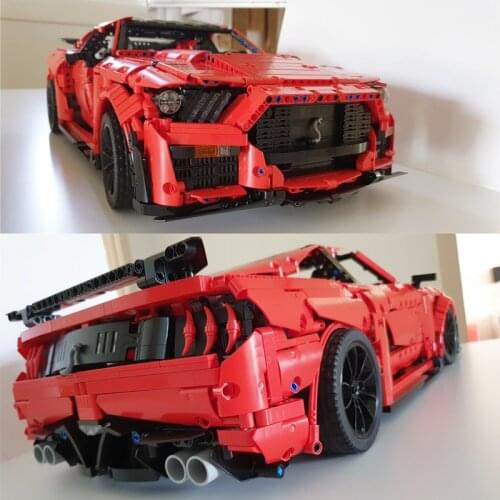 IN STOCK IDEAS Shelby GT500 Model Techni Creative Technology Compatible MOC 50047 50414 Building Blocks Bricks Accessories Toys