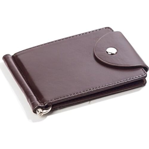 Korea Style Mens Business Money Clip Thin ID Credit Card Magic Money Bag Holder leather Mens travel Wallet