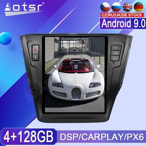 Android Tape Radio Recorder For Volkswagen VW Passat 2015 2016 - 2018 Car Multimedia Player Stereo Head Unit PX6 Tesla GPS Navi