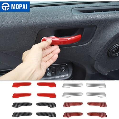 MOPAI Interior Mouldings ABS Car Inner Door Handle Decoration Cover Stickers for Dodge Charger 2015+ Accessories
