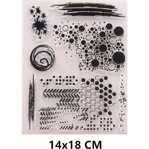 2021 New Circle Dots Clear Stamps DIY Scrapbooking Craft Supplies Rubber Silicon Seals Card Photo Album Hobby ink pad Stamping