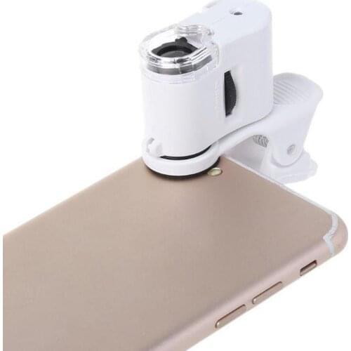 New With Mobile Phone Photo Magnifying Glass 60 Times Mini Microscope Clip Hd Universal 9595w Phone J0C8