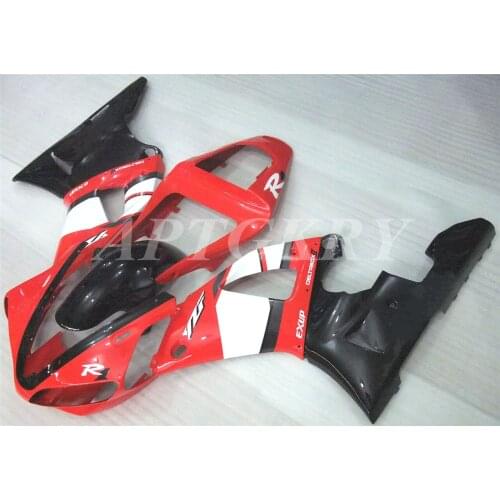 New ABS Plastic Shell Motorcycle Fairing kit Fit For YAMAHA YZF R1 2000 2001 YZF-R1 YZF 1000R Custom Red Black