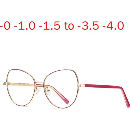 Round Finished Transitional sun photochromic Myopia Glasses Women Men Metal Prescription Eyewear Student Nearsighted Glasses NX