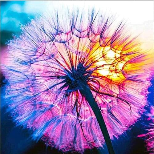 Flower Printed 11CT Cross-Stitch DIY Embroidery Patterns DMC Threads Handmade Craft Knitting Sewing Different Stamped Decor