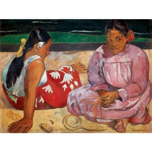 Home decor canvas painting prints portrait picture figurative print giant poster Tahiti Women on the Beach Paul Gauguin