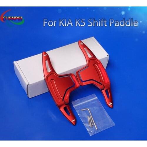 2pcs Aluminum Alloy Car Steering Wheel Shift Paddle Extension Shifter For KIA K5 2016 Car Interior Accessories