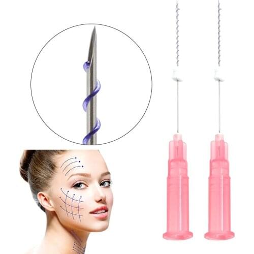 20pcs pdo thread Mono screw pdo thread fine filos sharp cannula models for face eyes neck body pdo thread lifting