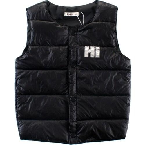 2018 new Autumn winter kids warm vest boy girl Sleeveless coat baby toddler fashion sport Solid color Children clothes 2-10 Year