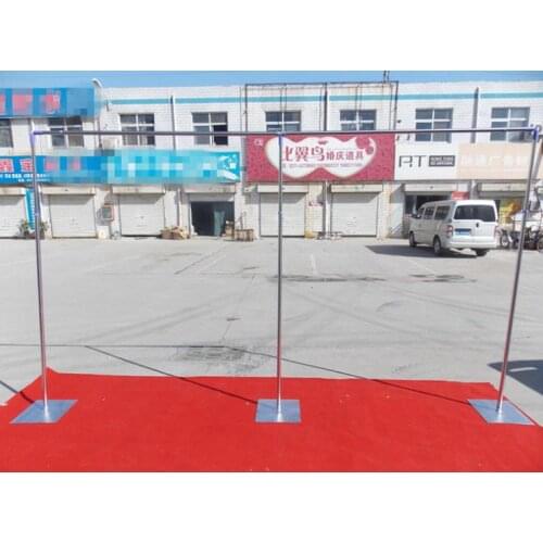 3M*6M Wedding Stainless Steel Pipe Wedding Backdrop Stand With Expandable Rods Backdrop Frame Party Supply Free Shipping