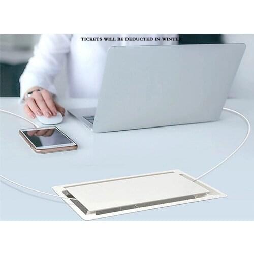 ABS Cable Hole Covers Base Rectangle Table Cable Outlet Computer Desk Grommet Wire protection organizer Furniture Hardware