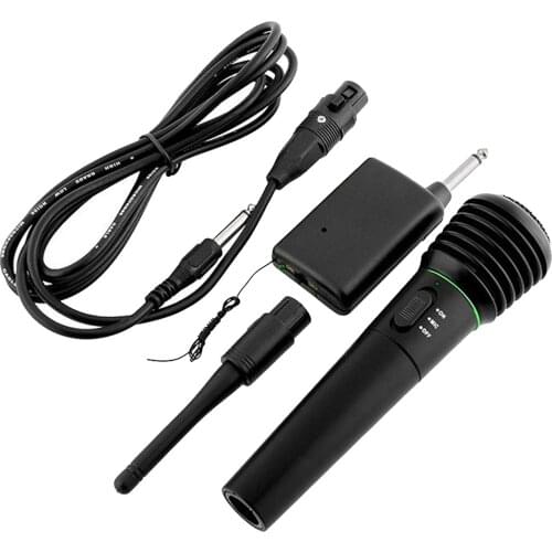 Wireless Microphone, VHF Dynamic Handheld Karaoke Mic, Receiver Wireless System