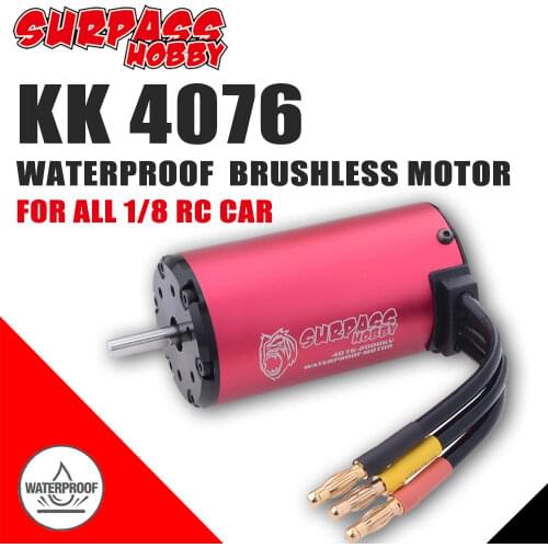 Surpass Hobby Brushless Motor Waterproof 4076 1350/1500/1700/2000/2250KV 150A ESC for 1/8 RC Drift Racing Off-road Climbing Car