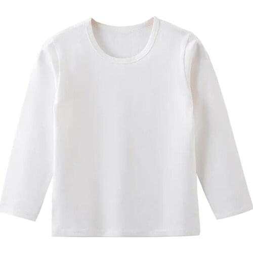 Childrens kids autumn baby kids girls boys t-shirts childrens tops cotton bottomed shirts for spring and autumn P5114