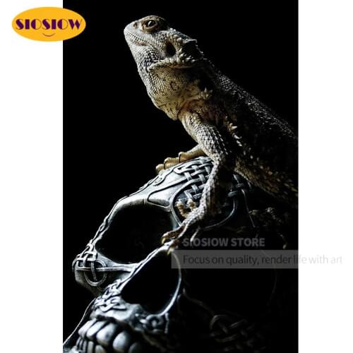 Diy 5d Diamond Painting Lizard Reptile 3D Diamond Mosaic Embroidery Animal Canvas Rhinestones Cross Stitch Kit Decor Home Nordic
