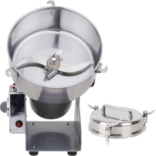 Electric Powder Grinder YB-1500A Stainless Steel Grinding Machine 1500g Rocking Grinding Machine for Grain/ Bean