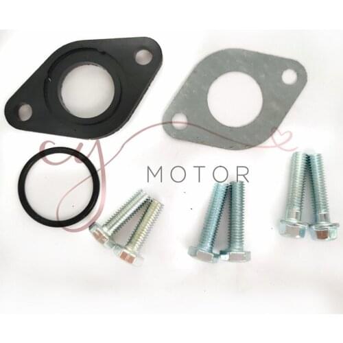 20mm Carburetor Manifold Intake Pipe Gasket Spacer Seal Set for 50cc 110cc 125cc Pit Dirt Bike ATV D50