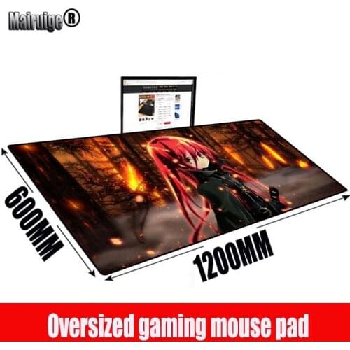 MRGBEST Anime Girl Computer Gaming Mouse Pad Gamer Mouse Mat Large Mause Pad Computer Mousepad Carpet XXL Desk Mat 1200X600X3MM