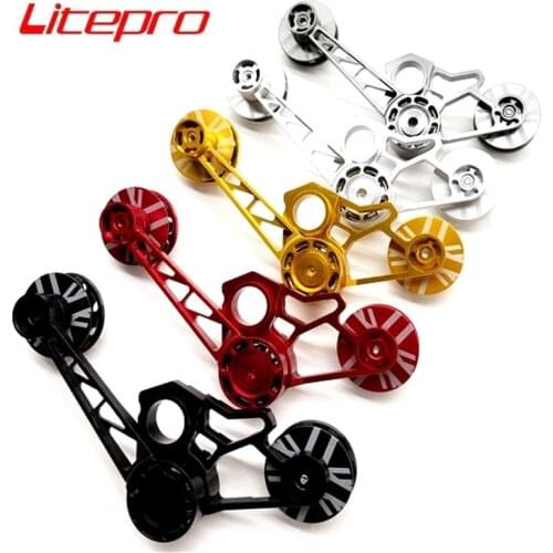 Brompton Folding Bike Chain Tension Adapter 2-3-6 Speed Freewheel Chain Tensioner Guide Wheel Tension Device Aluminum Alloy