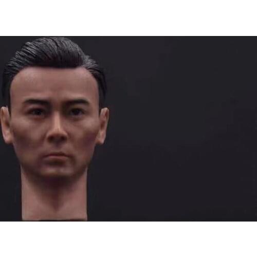 1/6 Scale Max Zhang Head Carving Male Soldier Kongfu Star Head Sculpt for 12in Action Figure Toy Collection