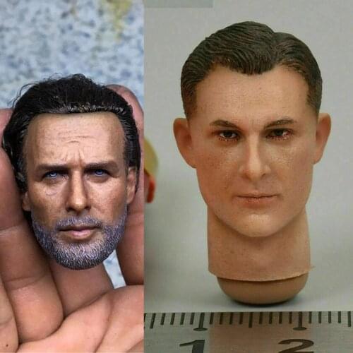 1/6 Scale Male Soldier Rick Andrew Lincoln Head Sculpt With Hair Transplant Fit 12'' Action Figure Body